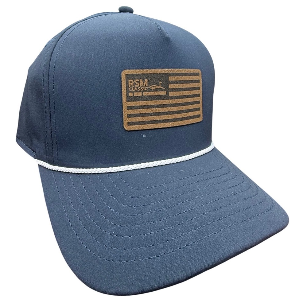 RSM Classic Navy Blue Rope Snapback Hat American Flag Patch Support Our Troops